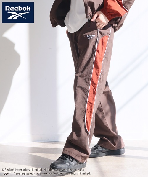 Reebok(リーボック)の「【Reebok/リーボック】パイピング デザイン ナイロン パンツ(その他パンツ・メンズ・ブラック/ネイビー/グリーン/ダークブラウン・M/L/LL)」の14枚目の写真