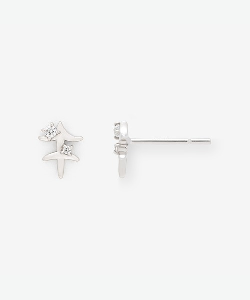 BLOOM(ブルーム)の「シルバー キュービックジルコニア 星座 ピアス(いて座) 片耳用 BLOOM/ブルーム(ピアス(片耳用)・レディース・ホワイト・-)」の9枚目の写真