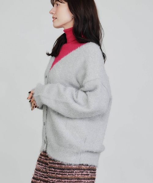 PICCIN（ピッチン）の「ラメシャギーカーディガン（カーディガン/ボレロ・レディース・ブラック/シルバー・M）」の11枚目の写真