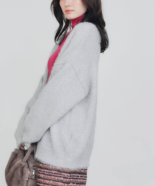 PICCIN（ピッチン）の「ラメシャギーカーディガン（カーディガン/ボレロ・レディース・ブラック/シルバー・M）」の14枚目の写真