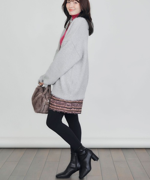 PICCIN（ピッチン）の「ラメシャギーカーディガン（カーディガン/ボレロ・レディース・ブラック/シルバー・M）」の18枚目の写真