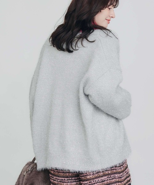 PICCIN（ピッチン）の「ラメシャギーカーディガン（カーディガン/ボレロ・レディース・ブラック/シルバー・M）」の15枚目の写真