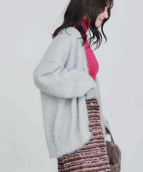 PICCIN（ピッチン）の「ラメシャギーカーディガン（カーディガン/ボレロ・レディース・ブラック/シルバー・M）」の16枚目の写真
