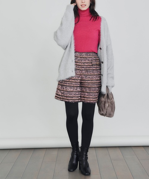 PICCIN（ピッチン）の「ラメシャギーカーディガン（カーディガン/ボレロ・レディース・ブラック/シルバー・M）」の17枚目の写真