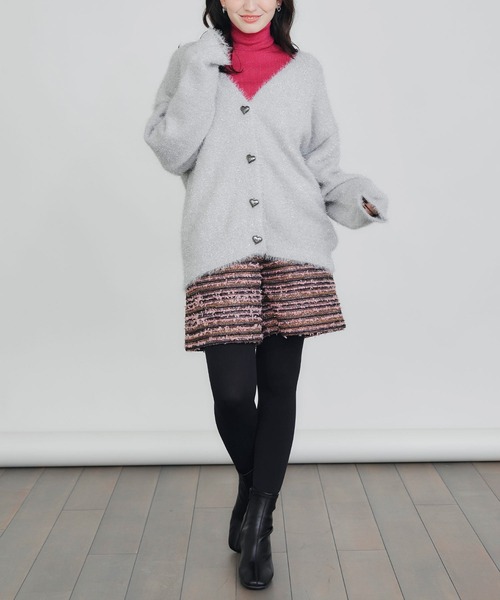 PICCIN（ピッチン）の「ラメシャギーカーディガン（カーディガン/ボレロ・レディース・ブラック/シルバー・M）」の12枚目の写真