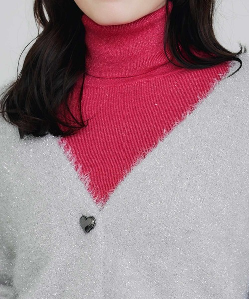 PICCIN（ピッチン）の「ラメシャギーカーディガン（カーディガン/ボレロ・レディース・ブラック/シルバー・M）」の20枚目の写真