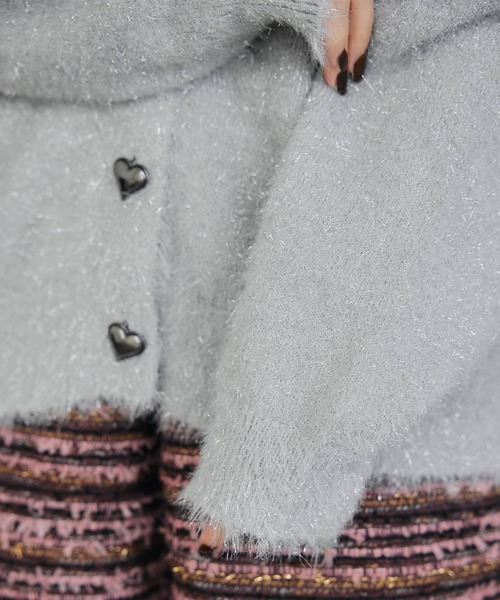 PICCIN（ピッチン）の「ラメシャギーカーディガン（カーディガン/ボレロ・レディース・ブラック/シルバー・M）」の22枚目の写真