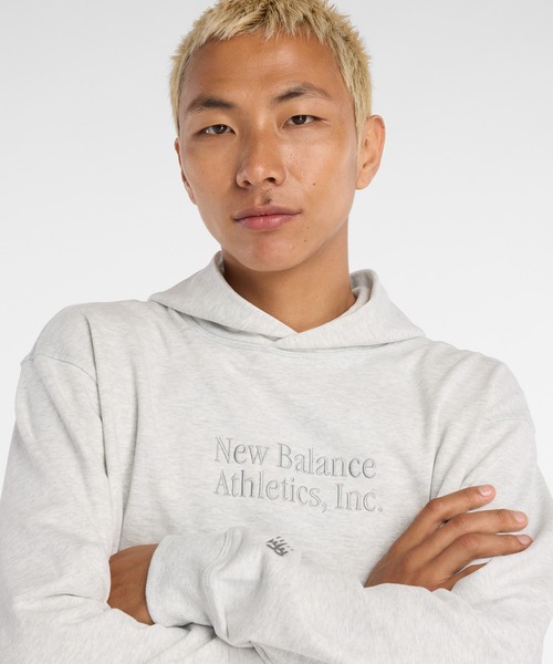 NEW BALANCE(ニューバランス)の「Athletics クラシックスフーディ(パーカー・メンズ・ライトグレー・XX-LARGE/X-LARGE/LARGE/MEDIUM/SMALL)」の4枚目の写真