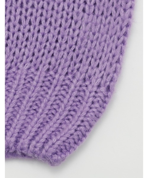 Little sunny bite(リトルサニーバイト)の「【RES】【Little Sunny Bite】ribbon knit top(ニット/セーター・レディース・パープル/オレンジ・SMALL)」の16枚目の写真