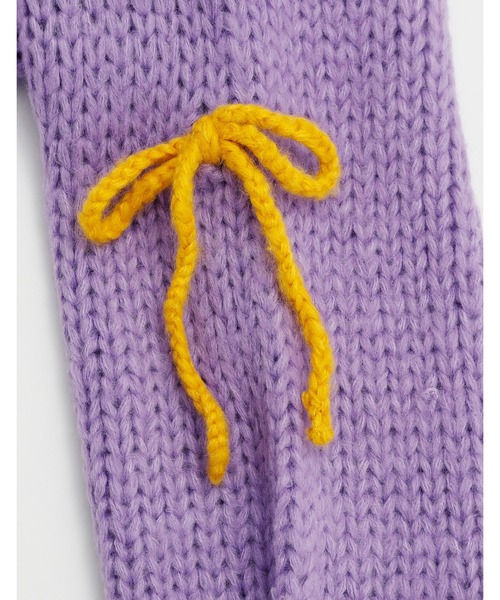 Little sunny bite(リトルサニーバイト)の「【RES】【Little Sunny Bite】ribbon knit top(ニット/セーター・レディース・パープル/オレンジ・SMALL)」の14枚目の写真