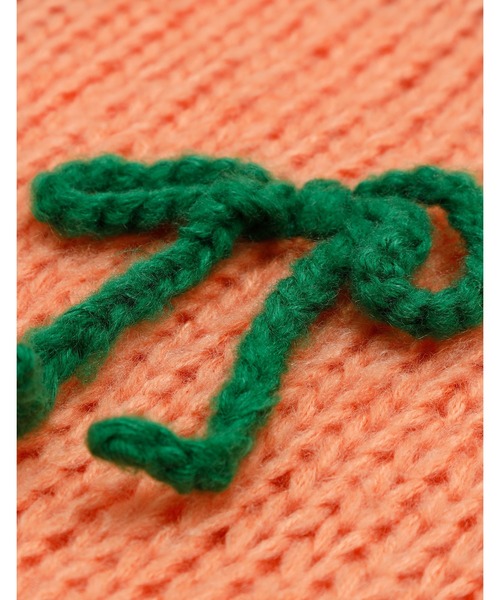 Little sunny bite(リトルサニーバイト)の「【RES】【Little Sunny Bite】ribbon knit top(ニット/セーター・レディース・パープル/オレンジ・SMALL)」の5枚目の写真