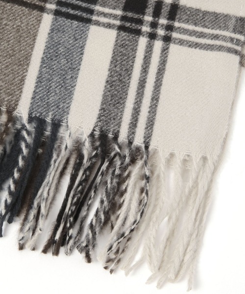 洗えるチェック柄ストール 579832（ストール/ショール）｜LEPSIM