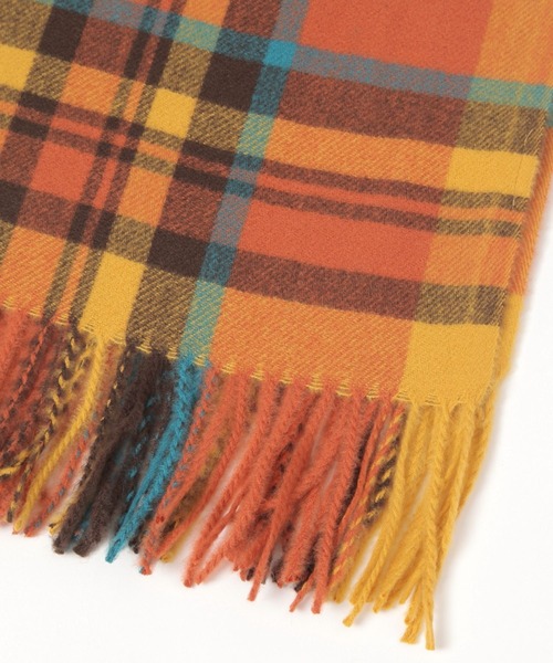 セール】洗えるチェック柄ストール 579832（ストール/ショール