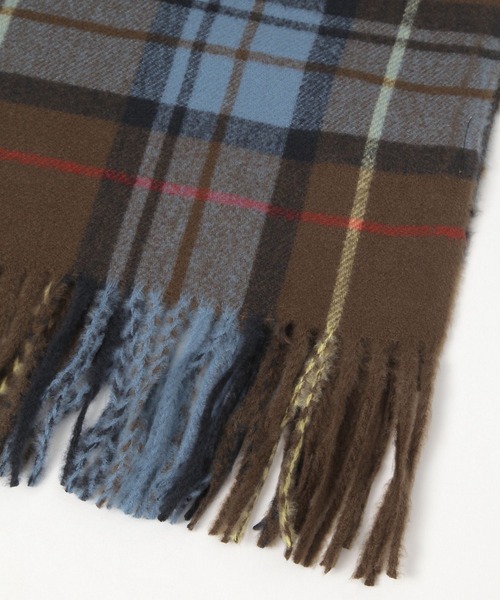 LEPSIM（レプシィム）の「洗えるチェック柄ストール　579832（ストール/ショール・レディース・ブラック・ONE SIZE）」の5枚目の写真