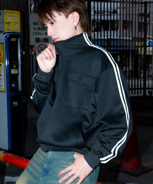 improves（インプローブス）の「ダンボール ライドライン ジャージ トラックジャケット（ジャージ・メンズ・杢グレー/ブラック/ネイビー・XXX-LARGE/XX-LARGE/X-LARGE/LARGE/MEDIUM/SMALL）」の2枚目の写真