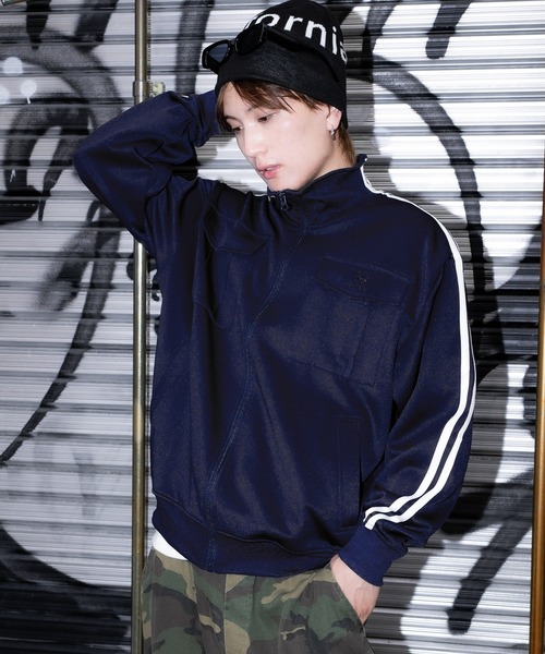 improves（インプローブス）の「ダンボール ライドライン ジャージ トラックジャケット（ジャージ・メンズ・杢グレー/ブラック/ネイビー・XXX-LARGE/XX-LARGE/X-LARGE/LARGE/MEDIUM/SMALL）」の15枚目の写真