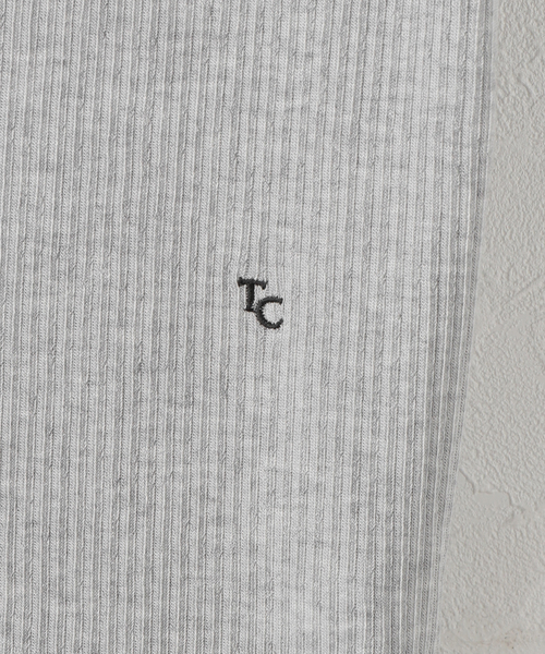 plage（プラージュ）の「TANC TOKYO / タンクトウキョウ FEEL GOOD RIB SKIN TOP（タンクトップ・レディース・ブラック/チャコールグレー・FREE）」の6枚目の写真