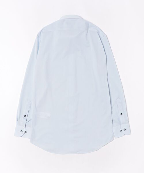 TAKA-Q(タカキュー)の「ワイシャツ メンズ ストレッチ 吸水速乾 ノンアイロン プライムフレックス ワイドカラー 長袖 ビジネス ドレス NEWスタンダードフィット(ビジネスシャツ・メンズ・サックスブルー・首回り37cm-裄丈80cm/首回り39cm-裄丈80cm/首回り39cm-裄丈84cm/首回り41cm-裄丈82cm/首回り41cm-裄丈86cm/首回り43cm-裄丈86cm/首回り45cm-裄丈86cm/首回り43cm-裄丈82cm)」の3枚目の写真