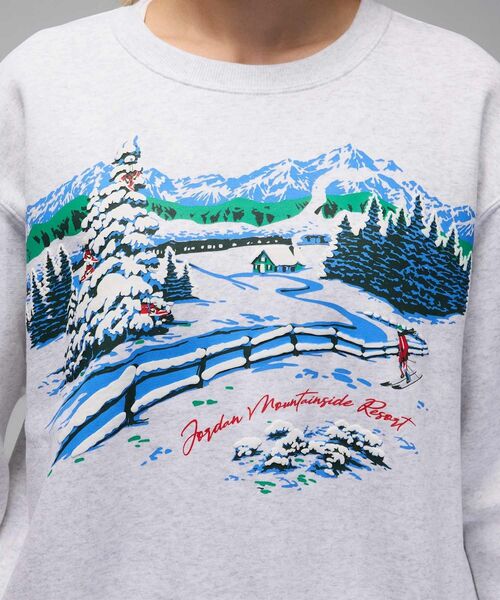 JORDAN BRAND（ジョーダンブランド）の「ジョーダン ブルックリン フリース ウィメンズ クルーネック スウェットシャツ / Jordan Brooklyn Fleece Women's Crew-Neck Sweatshirt HV3341-051 Birch Heather（スウェット・レディース・ミックスグレー・S/M/L/XS/XL）」の8枚目の写真