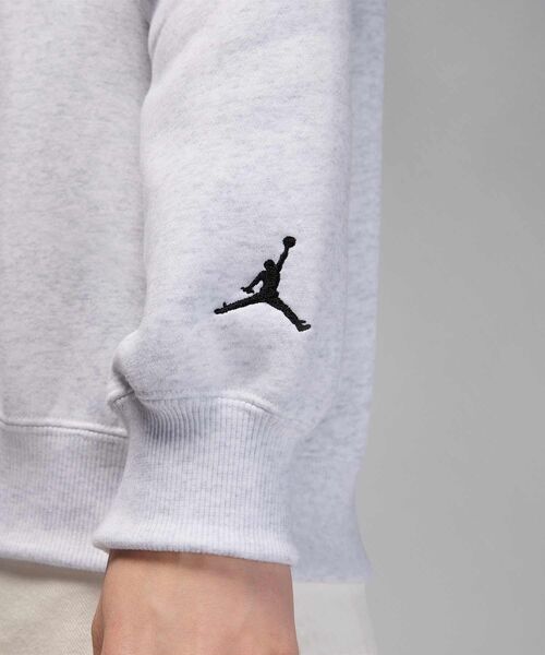 JORDAN BRAND（ジョーダンブランド）の「ジョーダン ブルックリン フリース ウィメンズ クルーネック スウェットシャツ / Jordan Brooklyn Fleece Women's Crew-Neck Sweatshirt HV3341-051 Birch Heather（スウェット・レディース・ミックスグレー・S/M/L/XS/XL）」の9枚目の写真