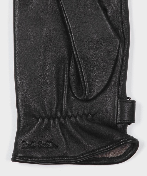 Paul Smith（ポールスミス）の「シグネチャーストライプ パイピングウール グローブ【250751 TSG】（手袋・メンズ・ブラック/ネイビー・FREE）」の3枚目の写真