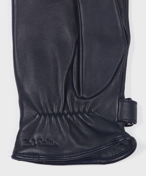 Paul Smith（ポールスミス）の「シグネチャーストライプ パイピングウール グローブ【250751 TSG】（手袋・メンズ・ブラック/ネイビー・FREE）」の5枚目の写真