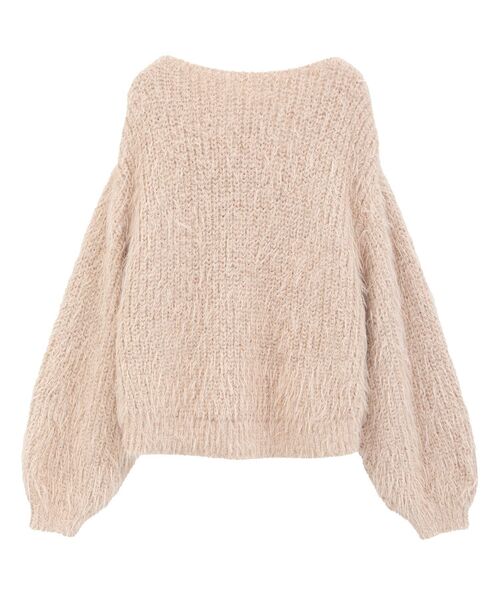 YECCA VECCA(イェッカヴェッカ)の「ラメシャギーボートネックニット(ニット/セーター・レディース・ライトベージュ/ピンク/ブルー・FREE)」の12枚目の写真