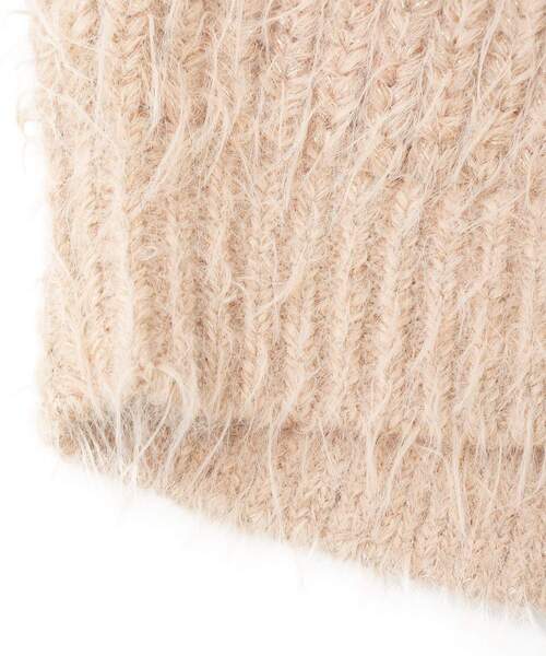 YECCA VECCA(イェッカヴェッカ)の「ラメシャギーボートネックニット(ニット/セーター・レディース・ライトベージュ/ピンク/ブルー・FREE)」の8枚目の写真