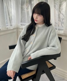 F i.n.t | ゴールド釦コクーンシャギーニットカーディガン(カーディガン/ボレロ)