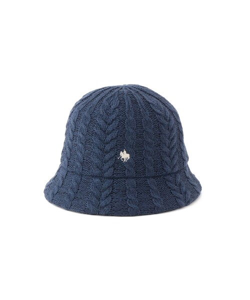 Jayro(ジャイロ)の「POLO BCSケーブルニットハット(ハット・レディース・ホワイト系その他2/ブルー/チャコールグレー/レッド・FREE)」の3枚目の写真