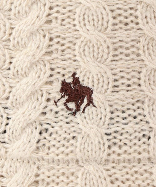 Jayro(ジャイロ)の「POLO BCSケーブルニットハット(ハット・レディース・ホワイト系その他2/ブルー/チャコールグレー/レッド・FREE)」の5枚目の写真
