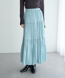YECCA VECCA | ランダムプリーツサテンマーメイドスカート(スカート)