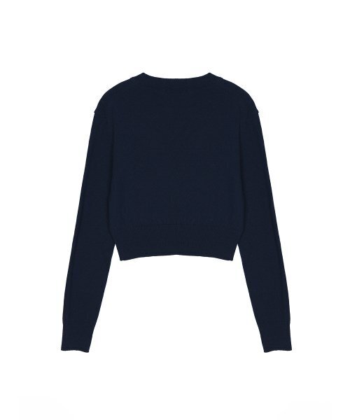 NICK&NICOLE(ニックアンドニコール)の「CASHMERE BUTTERFLY SIGNATURE CROP KNIT_NAVY(ニット/セーター・レディース・その他・FREE)」の6枚目の写真