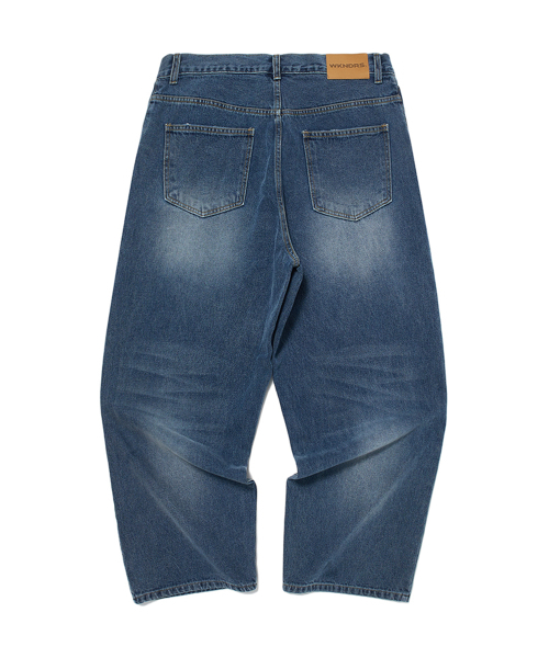 WKNDRS(ウィーキャンドース)の「STITCH DISTRESSED PANTS (DENIM)(デニムパンツ・レディース・その他・LARGE/X-LARGE/SMALL/MEDIUM)」の2枚目の写真