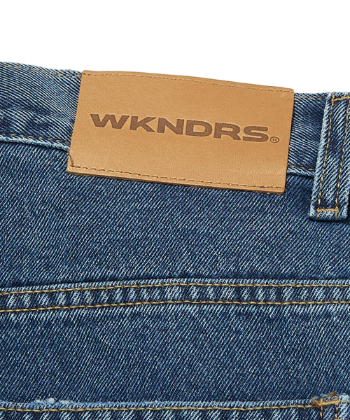 WKNDRS(ウィーキャンドース)の「STITCH DISTRESSED PANTS (DENIM)(デニムパンツ・レディース・その他・LARGE/X-LARGE/SMALL/MEDIUM)」の5枚目の写真