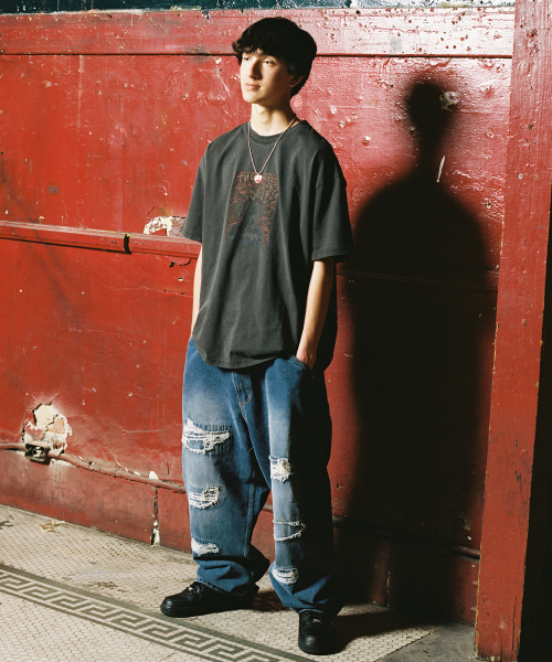 WKNDRS(ウィーキャンドース)の「STITCH DISTRESSED PANTS (DENIM)(デニムパンツ・レディース・その他・LARGE/X-LARGE/SMALL/MEDIUM)」の7枚目の写真