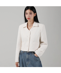 Annabel Tweed Jacket IVORY