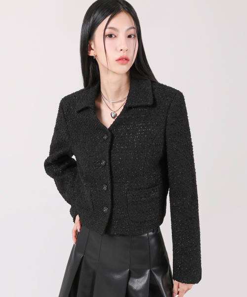AVANDRESS(アバンドレス )の「Annabel Tweed Jacket IVORY(テーラードジャケット・レディース・アイボリー・SMALL/MEDIUM)」の2枚目の写真