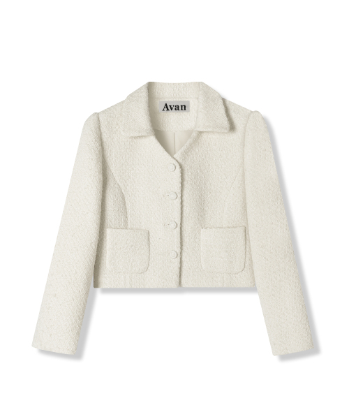 AVANDRESS(アバンドレス )の「Annabel Tweed Jacket IVORY(テーラードジャケット・レディース・アイボリー・SMALL/MEDIUM)」の3枚目の写真