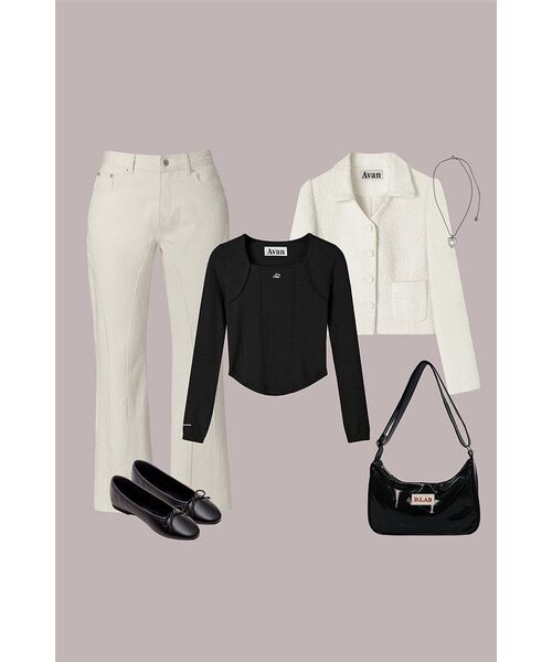 AVANDRESS(アバンドレス )の「Annabel Tweed Jacket IVORY(テーラードジャケット・レディース・アイボリー・SMALL/MEDIUM)」の7枚目の写真