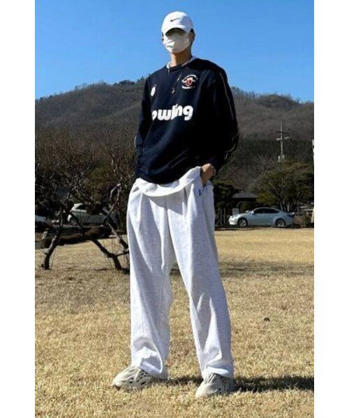GAKKAI UNIONS(ガッカイユニオンズ)の「ダブルピンタックワイドスウェットパンツホワイトメランジ(スウェットパンツ・レディース・その他・SMALL/MEDIUM/LARGE)」の7枚目の写真