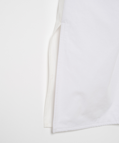 MILLO WOMEN（ミロウーマン）の「ダブルレイヤースリーブレスシャツ[ホワイト]（シャツ/ブラウス・レディース・その他・SMALL/MEDIUM）」の6枚目の写真