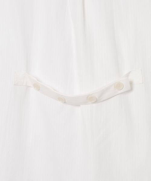 MILLO WOMEN（ミロウーマン）の「ダブルレイヤースリーブレスシャツ[ホワイト]（シャツ/ブラウス・レディース・その他・SMALL/MEDIUM）」の8枚目の写真