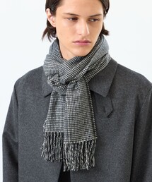 マッキントッシュフィロソフィー ストール ウォッシャブルカシミヤブロックチェックストール