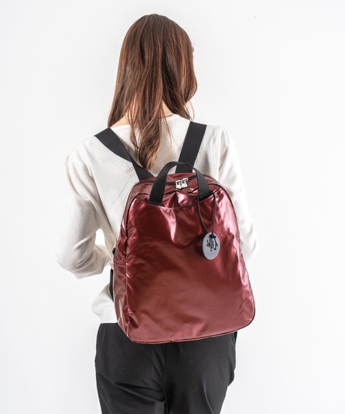 Jack Gomme(ジャックゴム)の「【JACK GOMME/ジャックゴム】バックパック リュック LAMI(バックパック/リュック・レディース・ブラック/シルバー/モカ/インディゴブルー/アイボリー/ライトブルー/ワインレッド/ゴールド/カーキ/ホワイト/イエロー・FREE)」の21枚目の写真