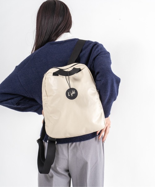 Jack Gomme(ジャックゴム)の「【JACK GOMME/ジャックゴム】バックパック リュック LAMI(バックパック/リュック・レディース・ブラック/シルバー/モカ/インディゴブルー/アイボリー/ライトブルー/ワインレッド/ゴールド/カーキ/ホワイト/イエロー・FREE)」の22枚目の写真