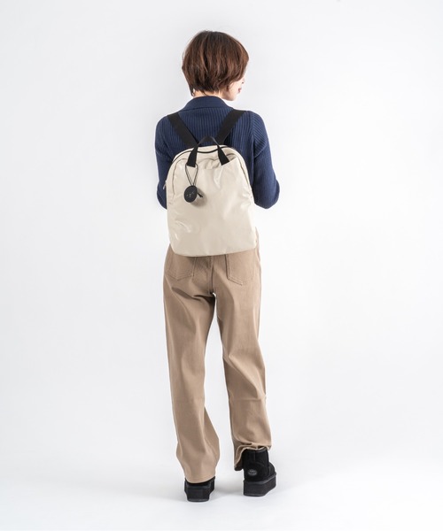 Jack Gomme(ジャックゴム)の「【JACK GOMME/ジャックゴム】バックパック リュック LAMI(バックパック/リュック・レディース・ブラック/シルバー/モカ/インディゴブルー/アイボリー/ライトブルー/ワインレッド/ゴールド/カーキ/ホワイト/イエロー・FREE)」の14枚目の写真
