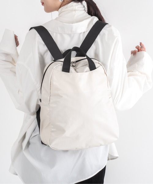 Jack Gomme(ジャックゴム)の「【JACK GOMME/ジャックゴム】バックパック リュック LAMI(ショルダーバッグ・レディース・ブラック/シルバー/モカ/インディゴブルー/アイボリー/ライトブルー/ワインレッド・FREE)」の12枚目の写真