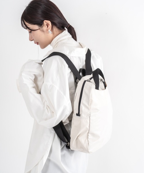 Jack Gomme(ジャックゴム)の「【JACK GOMME/ジャックゴム】バックパック リュック LAMI(ショルダーバッグ・レディース・ブラック/シルバー/モカ/インディゴブルー/アイボリー/ライトブルー/ワインレッド・FREE)」の13枚目の写真