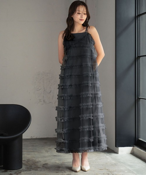 美品　トッカ　チュールティアードドレス　ワンピース　フォーマル　発表会 美品 トッカ チュールティアードドレス ワンピース フォーマル 発表会